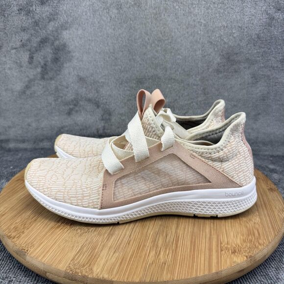 Adidas Edge Lux Bounce Running Shoes Womens Size 6.5 Pink White Mesh Athletic - Picture 3 of 10